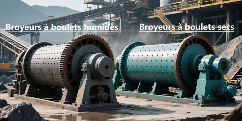Broyeurs à boulets humides ou secs
