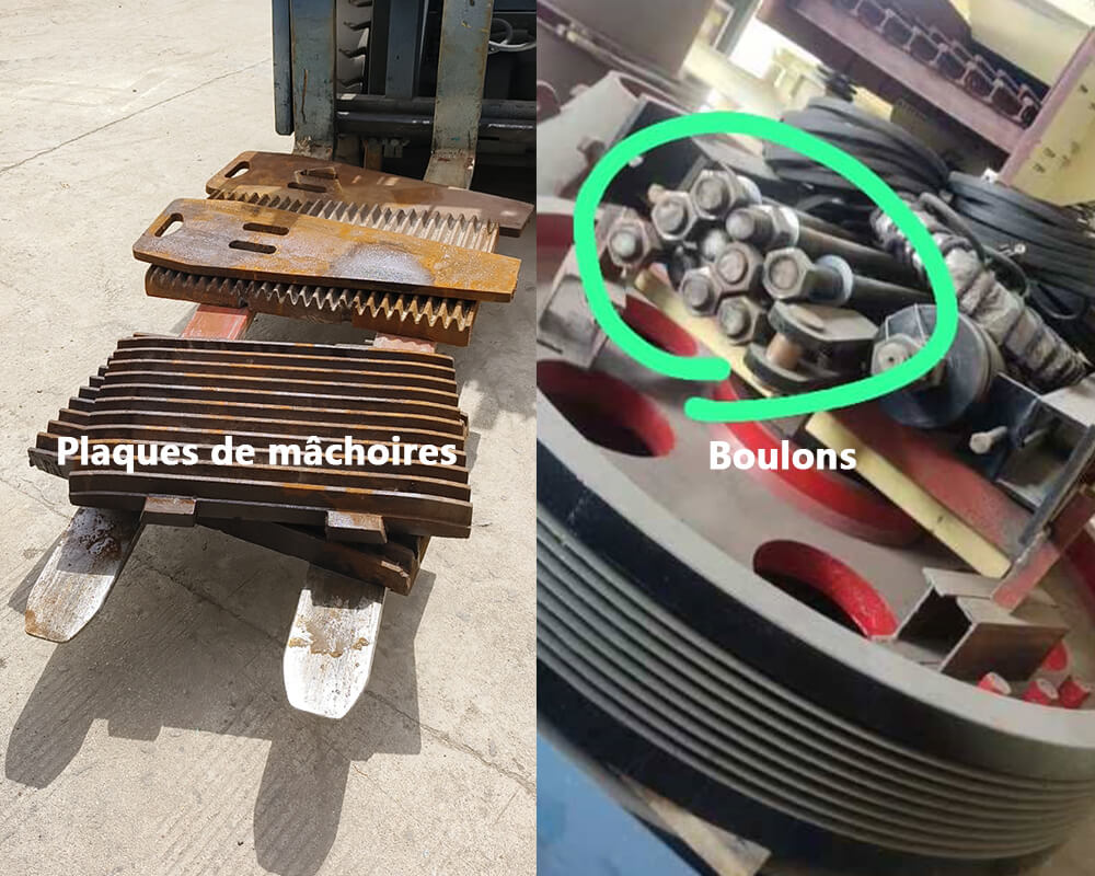 Composants pour concasseur à mâchoires