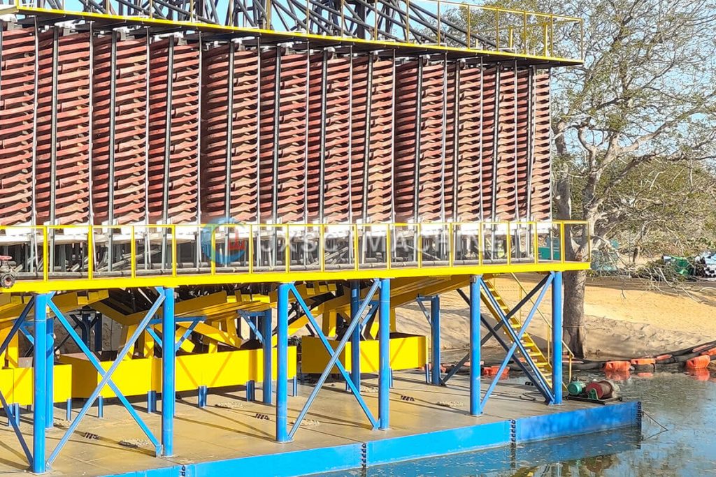 Concentration par gravité - goulotte spirale