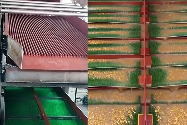 Crible Incliné Pour Le Lavage De l'Or