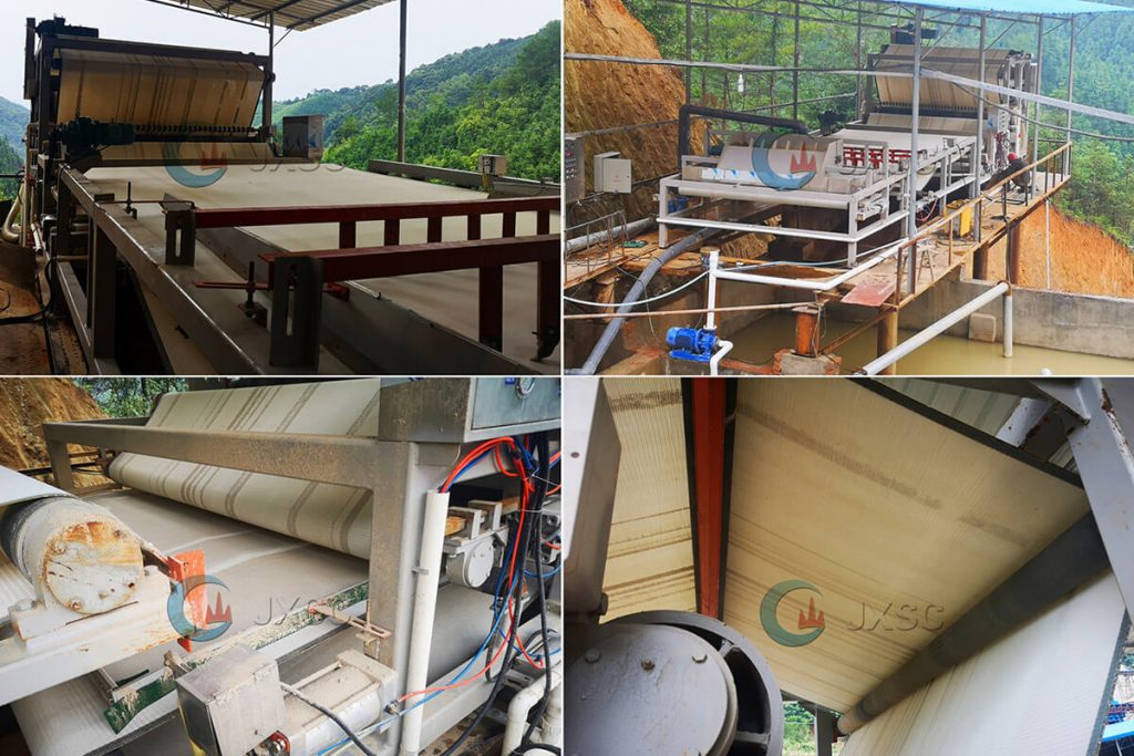 Filtre-presse à bande pour minerai métallique