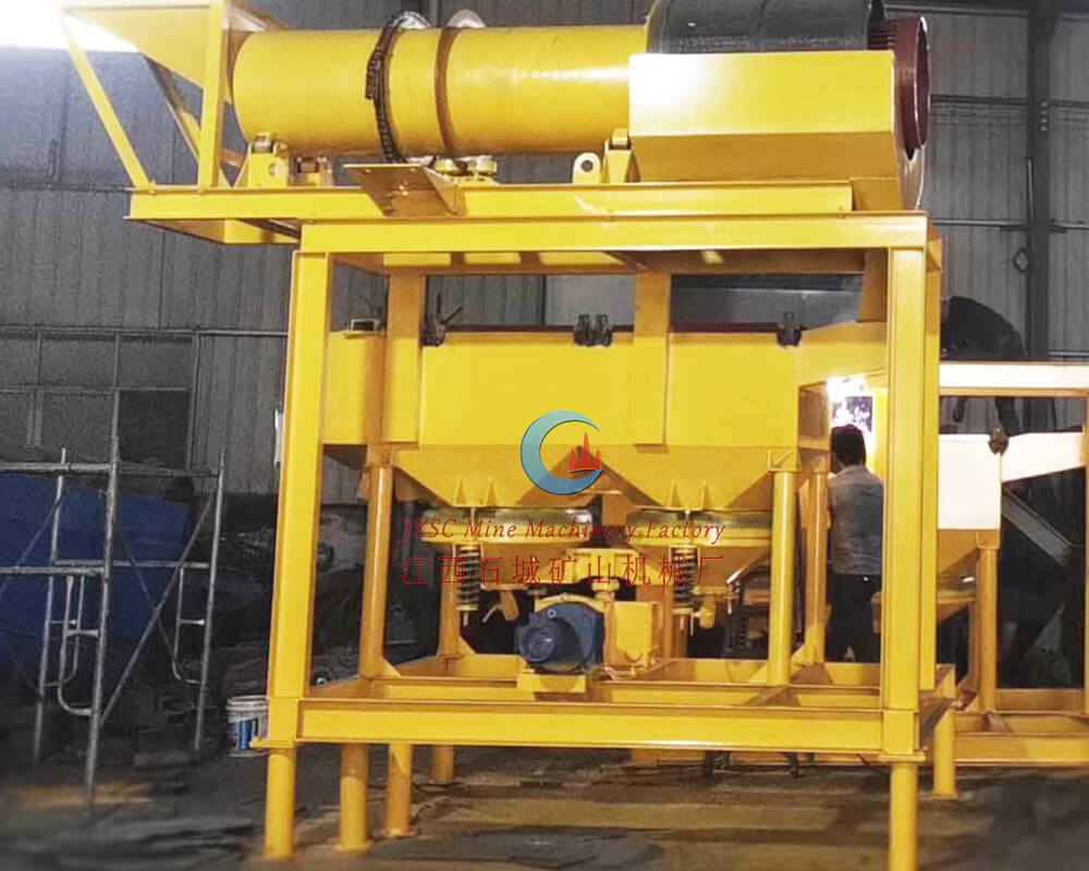 Laveur rotatif + concentrateur à jig