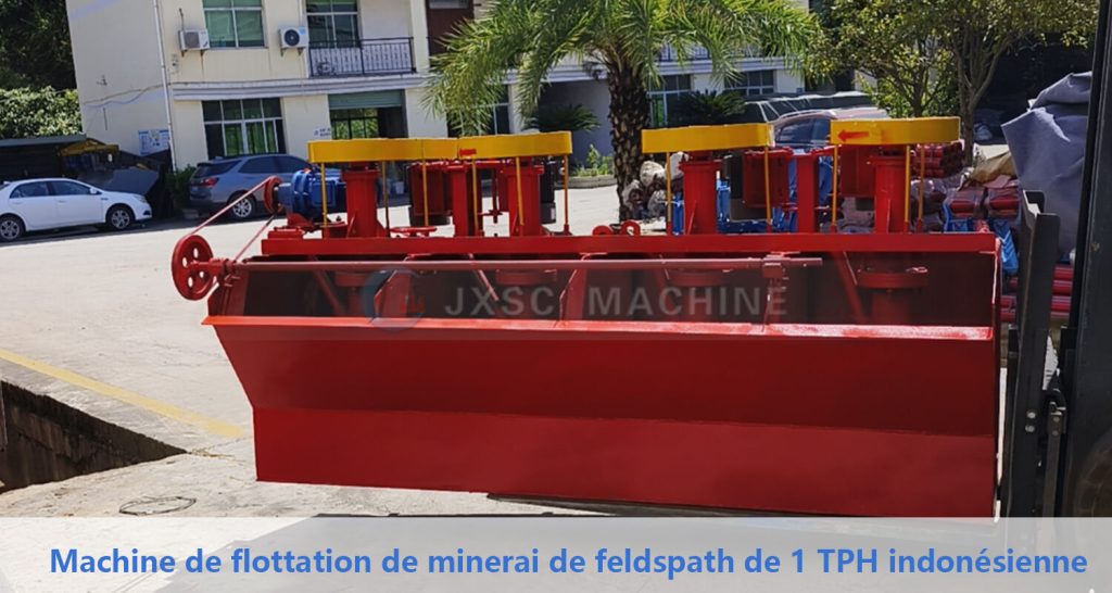 Machine de flottation de minerai de feldspath de 1 TPH indonésienne