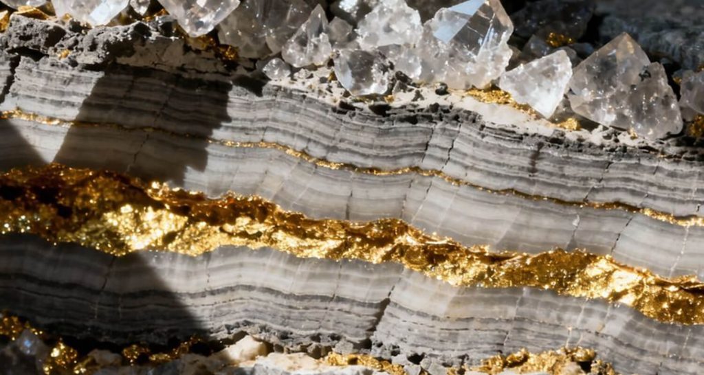 Minerai d'or de roche dure