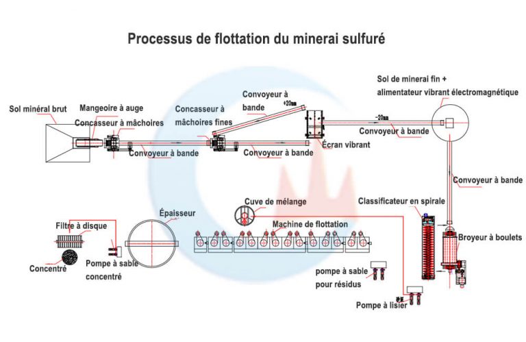 Processus de flottation du minerai d'or sulfuré