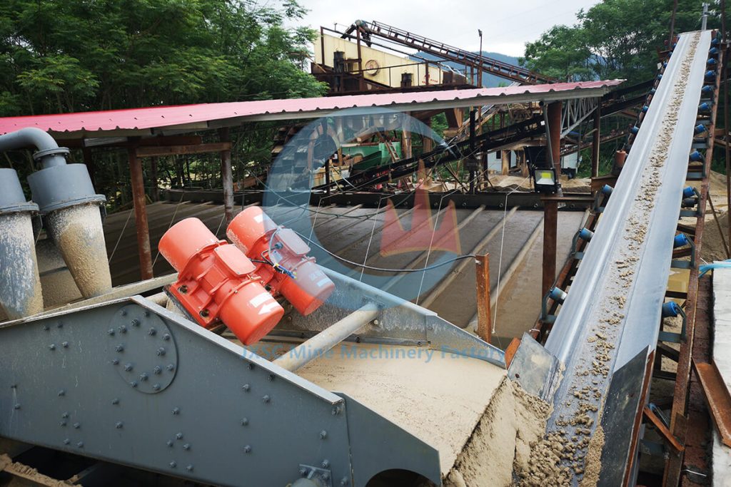Récupérateur de sable fin de pierre de rivière