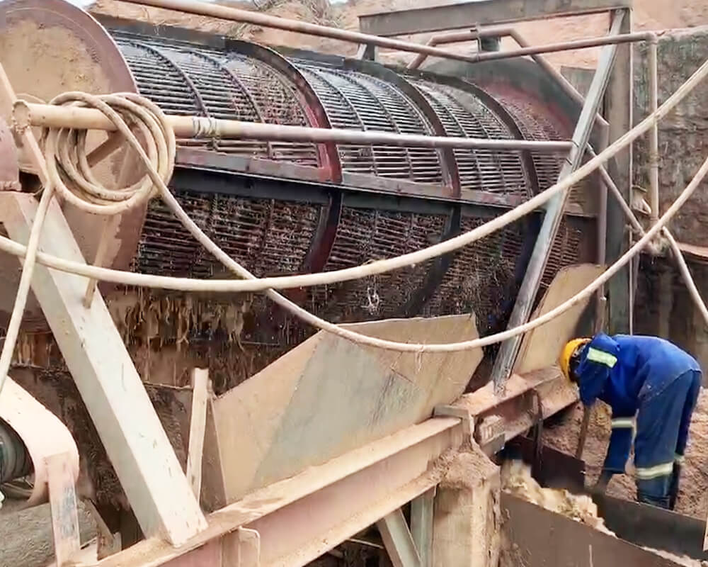 Récupération De Minerai d'Étain 120TPH