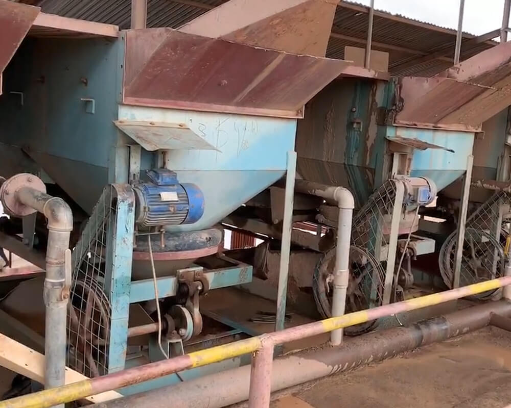 Récupération De Minerai d'Étain 120TPH