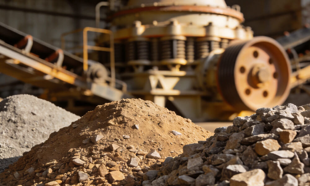 Traitement de concassage des granulats