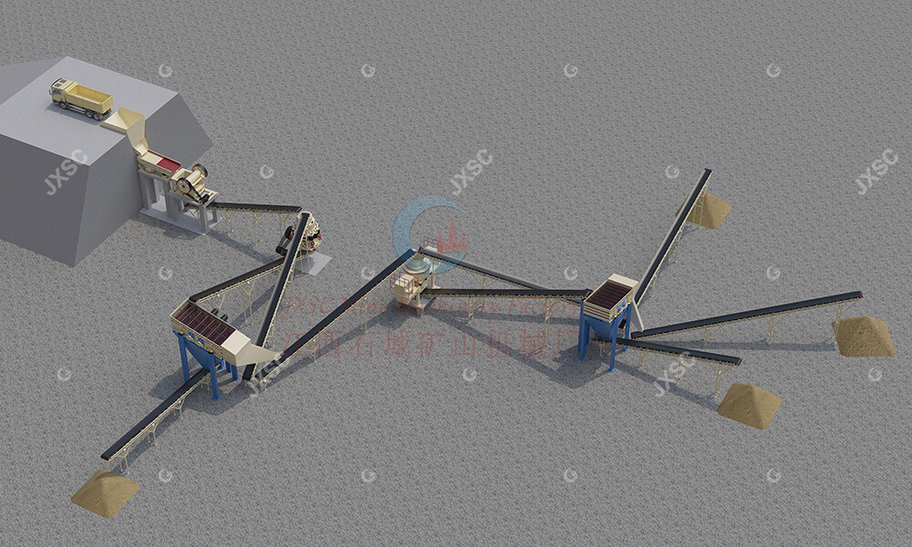 Traitement de concassage des granulats