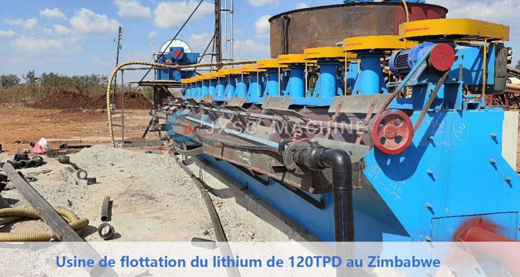 Usine de flottation du lithium de 120TPD