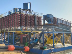 Usine de séparation en spirale de minéraux lourds