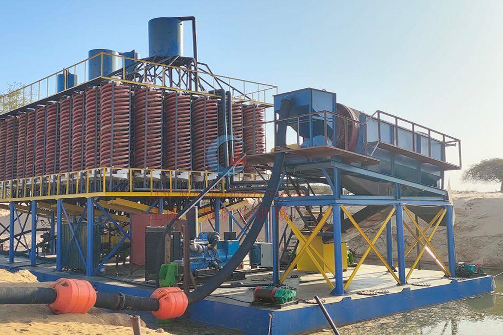Usine de traitement de sable de plage