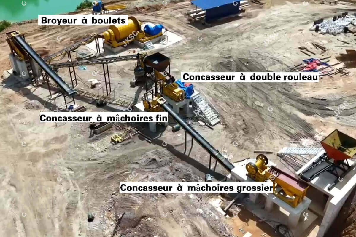 concentrateur d'or rocheux