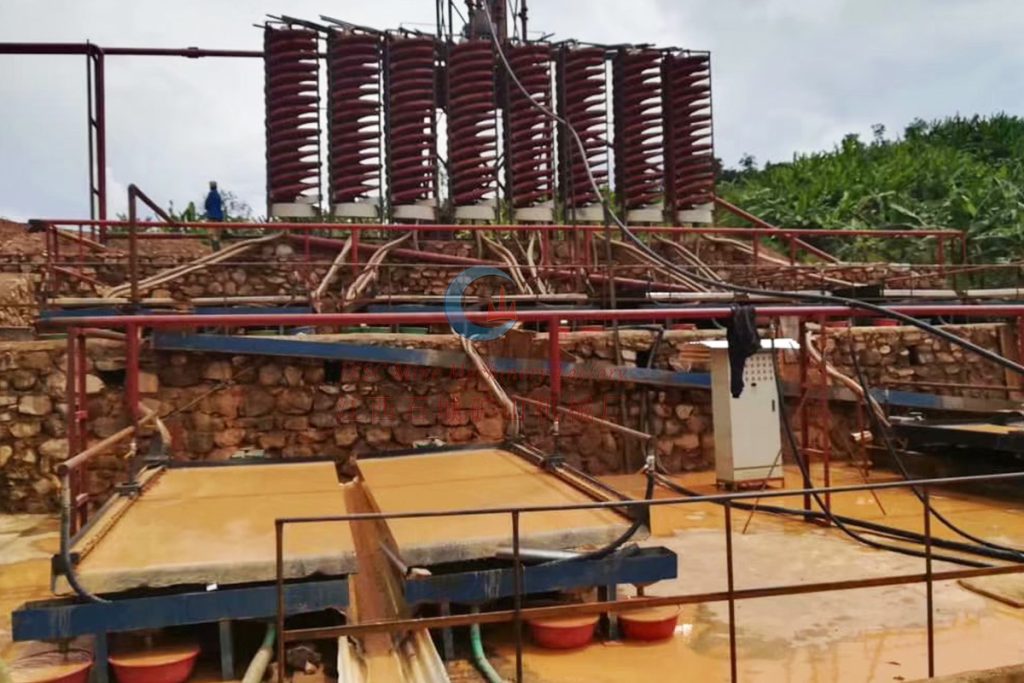 lavage du minerai de coltan