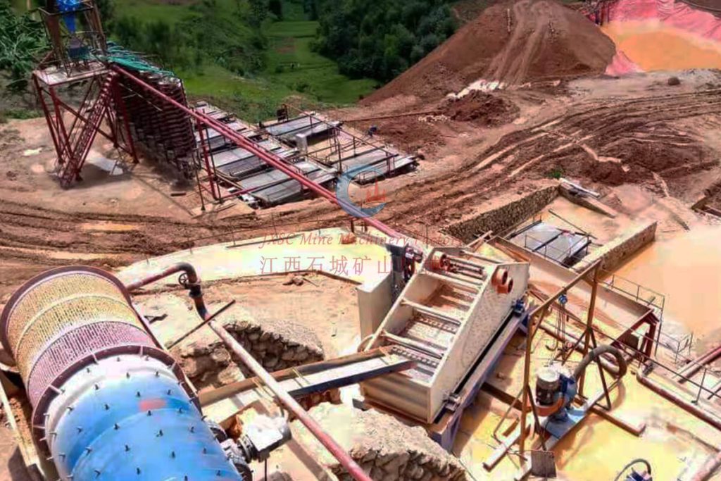 lavage du minerai de coltan
