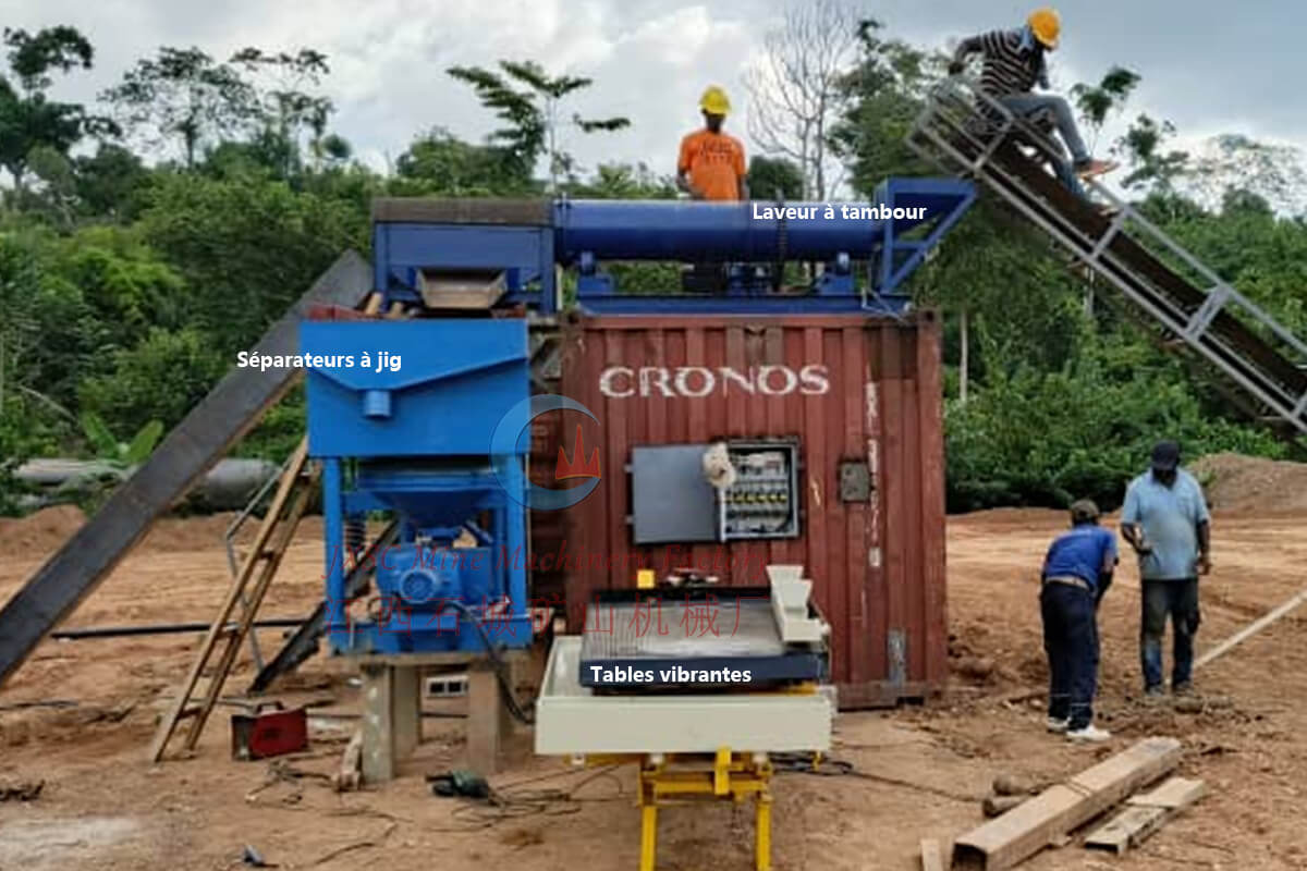 petite usine de traitement du coltan