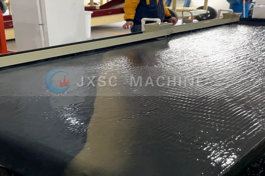 processus d extraction de l or-Table vibrante