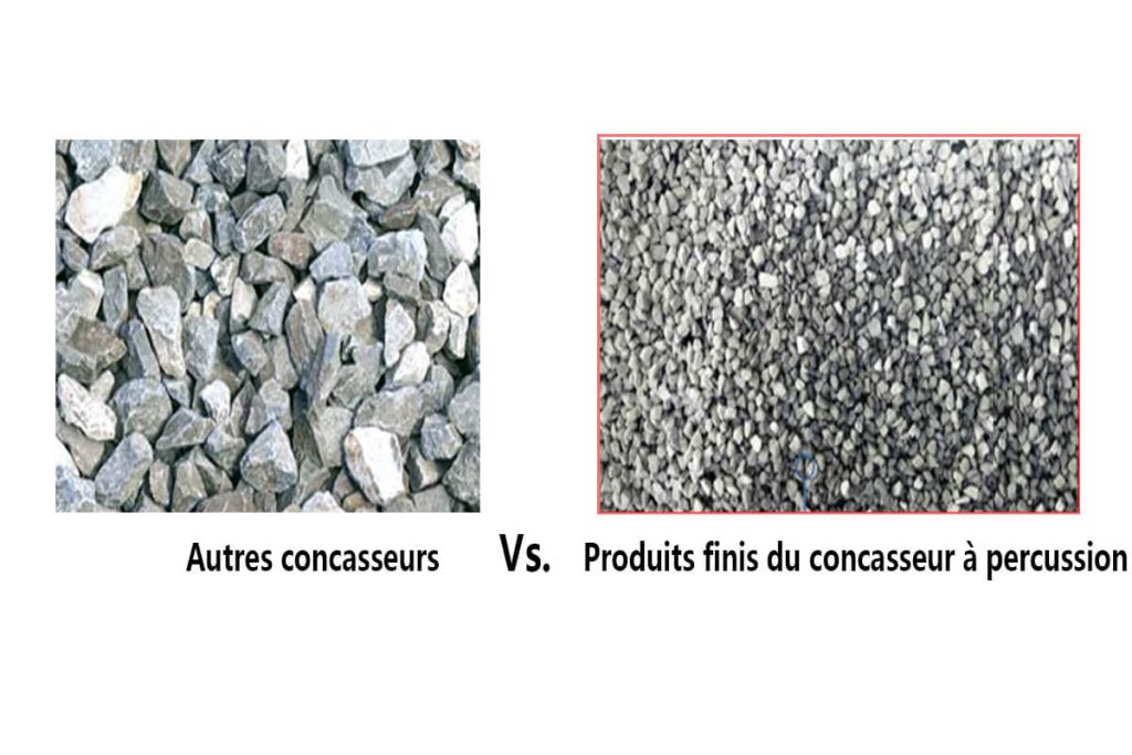 produit fini du concasseur à percussion portable