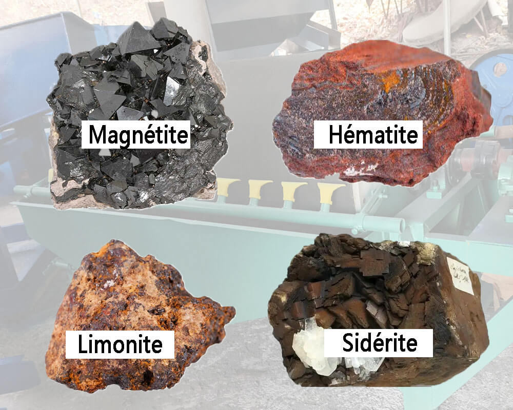 séparation du minerai de fer