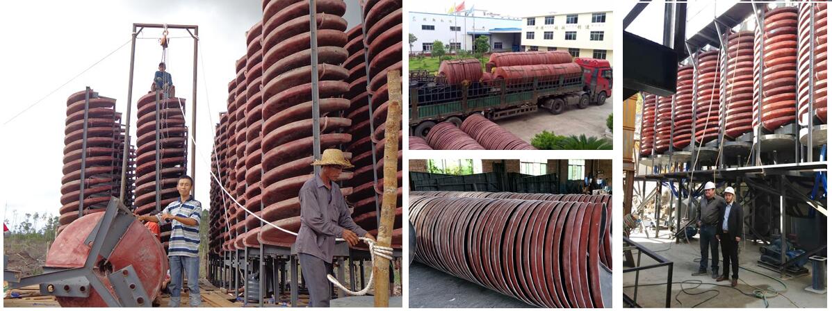 spiral separator for mineral processing plant